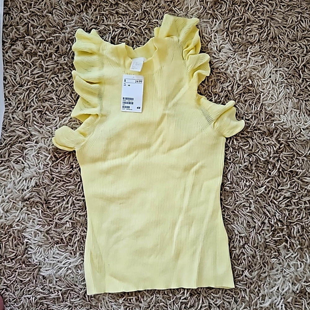 Racerback ruffled top